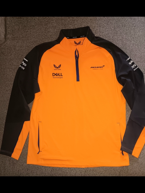 Mclaren Jackets & Blazers - McLaren Orange & Black Utility Half-Zip Jacket